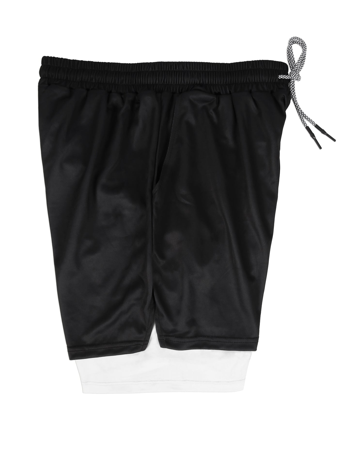 2 In 1 Compression Shorts Cross Fashion Short