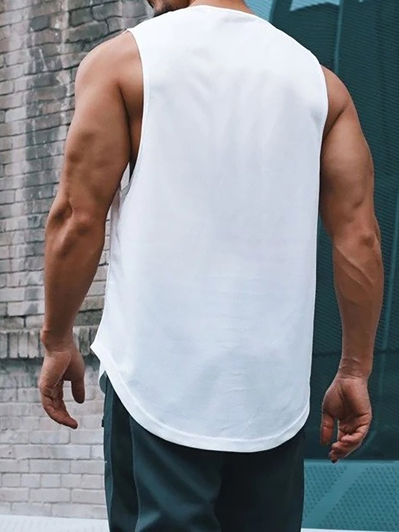 "Never Give Up" Print Comfy Breathable Tank Top,