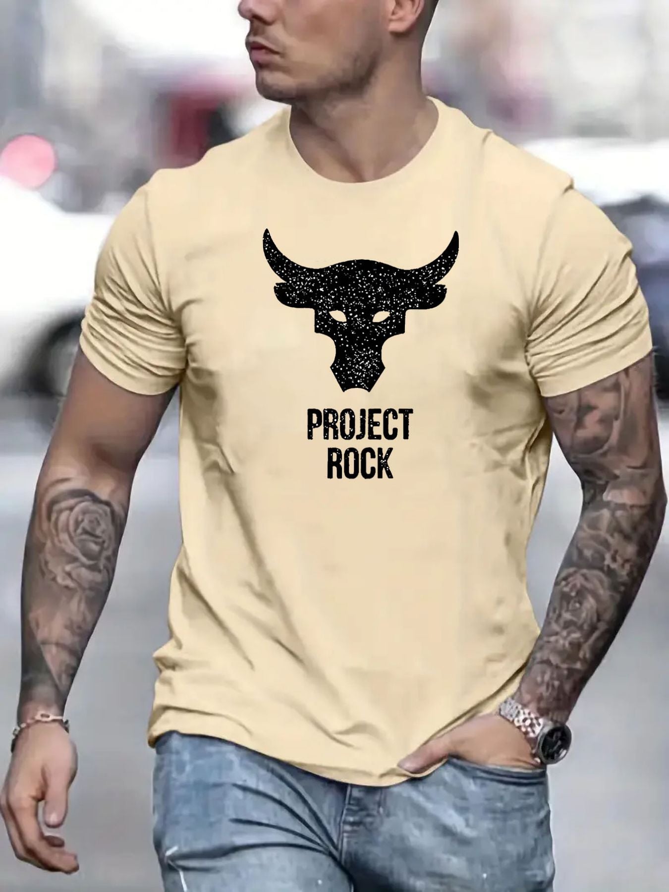 Vintage Bullhead Mens T-shirt - Short Sleeve