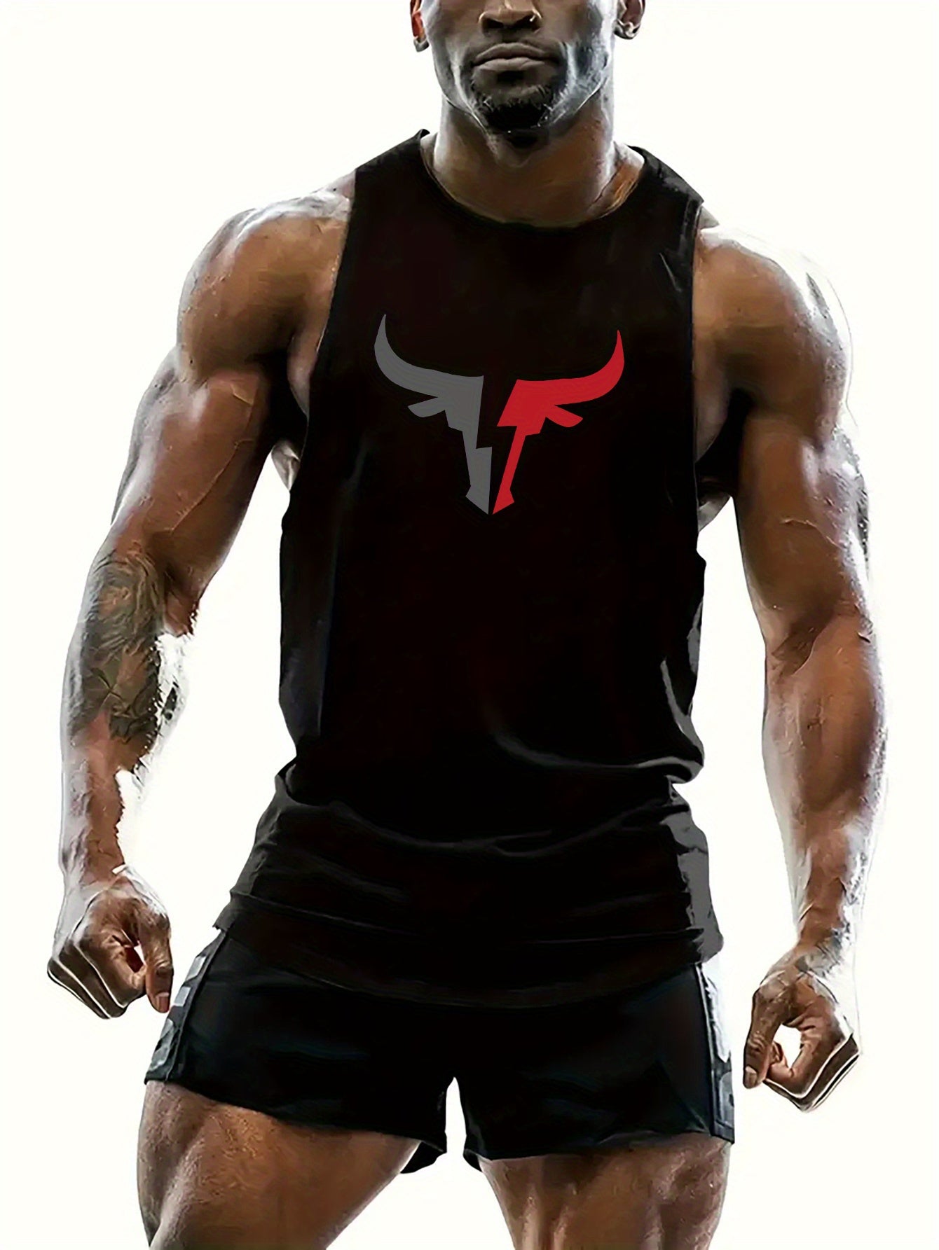 Men's Casual Graphic Tank Top Slim Fit