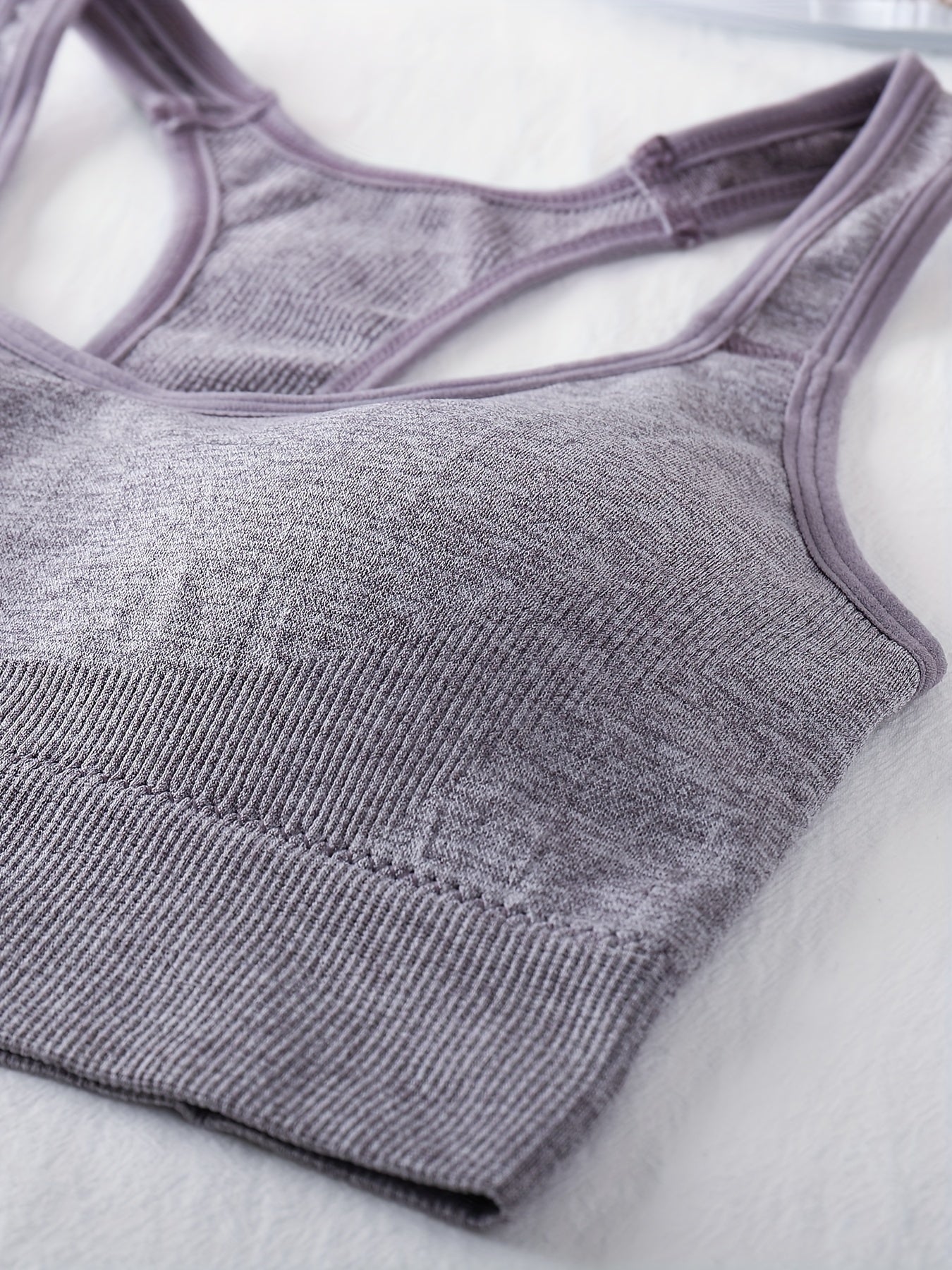 3-Pack Women's Sports Bras, Seamless Racerback Yoga Fitness Tank Tops,