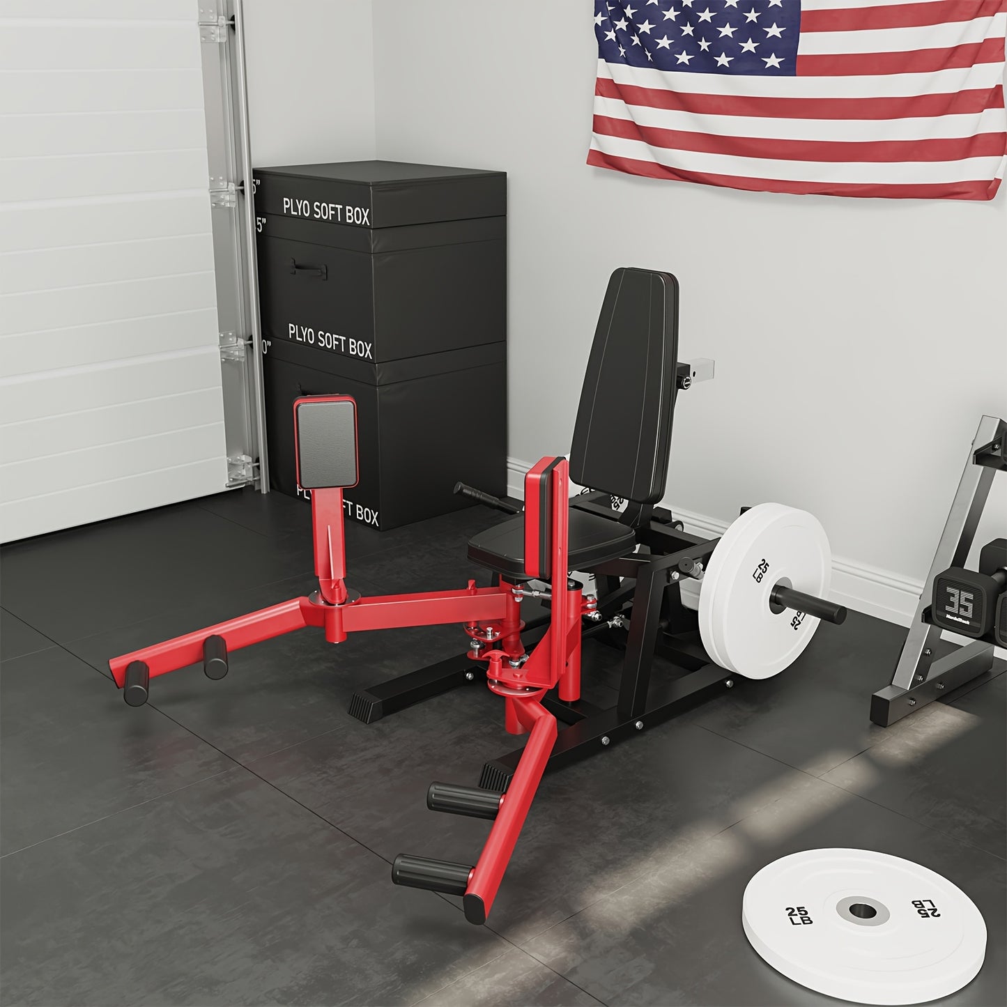 1x Premium 2-in-1 Hip Abductor & Adductor Machine