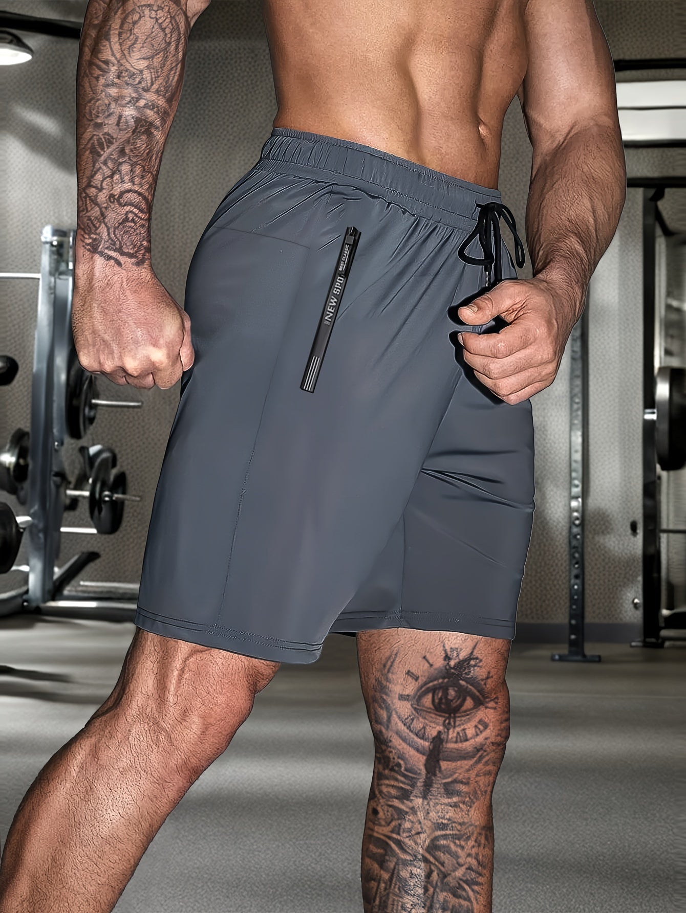 Stretchy Comfort Fit Mens Solid Shorts
