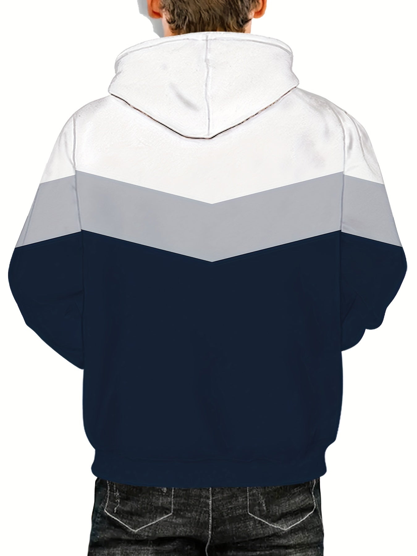 Large Size Men's Casual Pullover Hoodie -