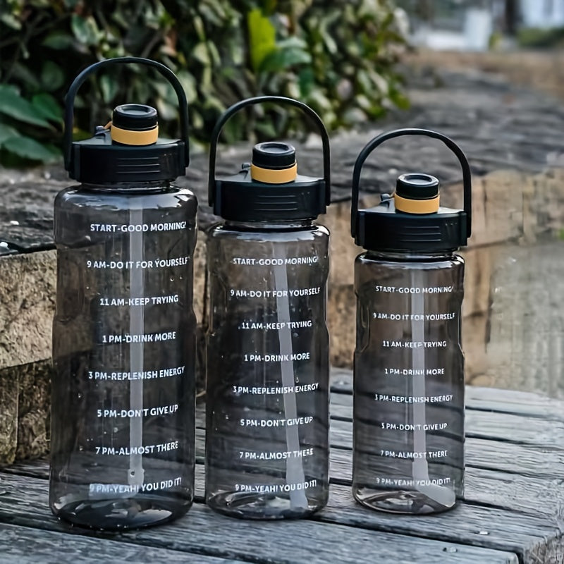1pc, Large Clear Plastic Water Bottles - Premium Sports Water Cups for Camping, Hiking, Fitness, and Home Kitchen Use - Durable, BPA-Free, and Leak-Proof Design -