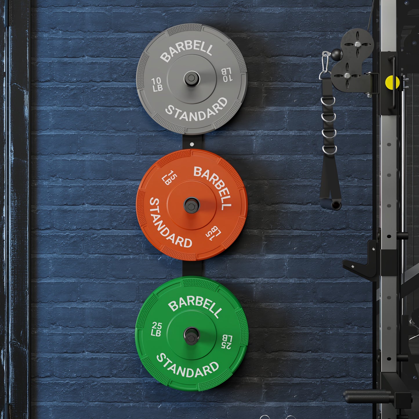 Bumper Plates, 2-Inch Weight Plates for Weight Lifting and Strength Training