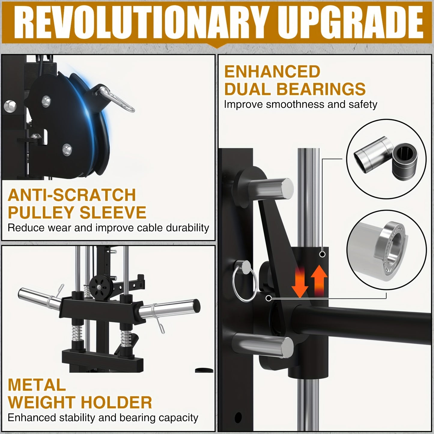 2000lbs Heavy-Duty Smith Machine Home Gym System