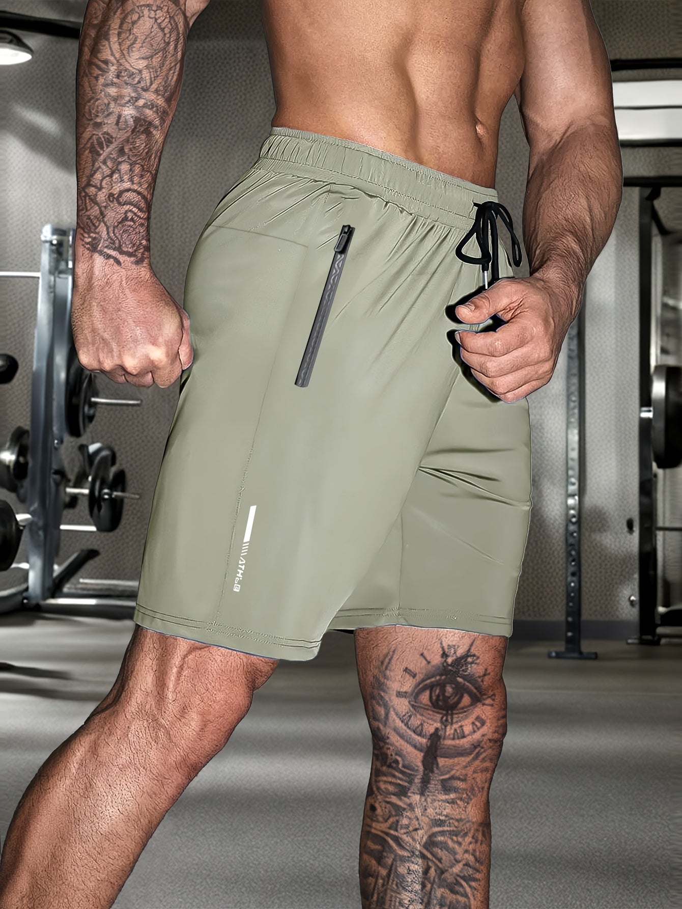 Stretchy Comfort Fit Mens Solid Shorts