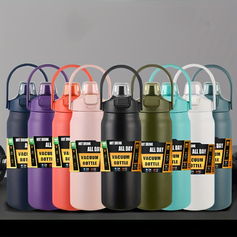 1500/1200ml Stainless Steel 1pc Vacuum Cup With Handle Leakproof