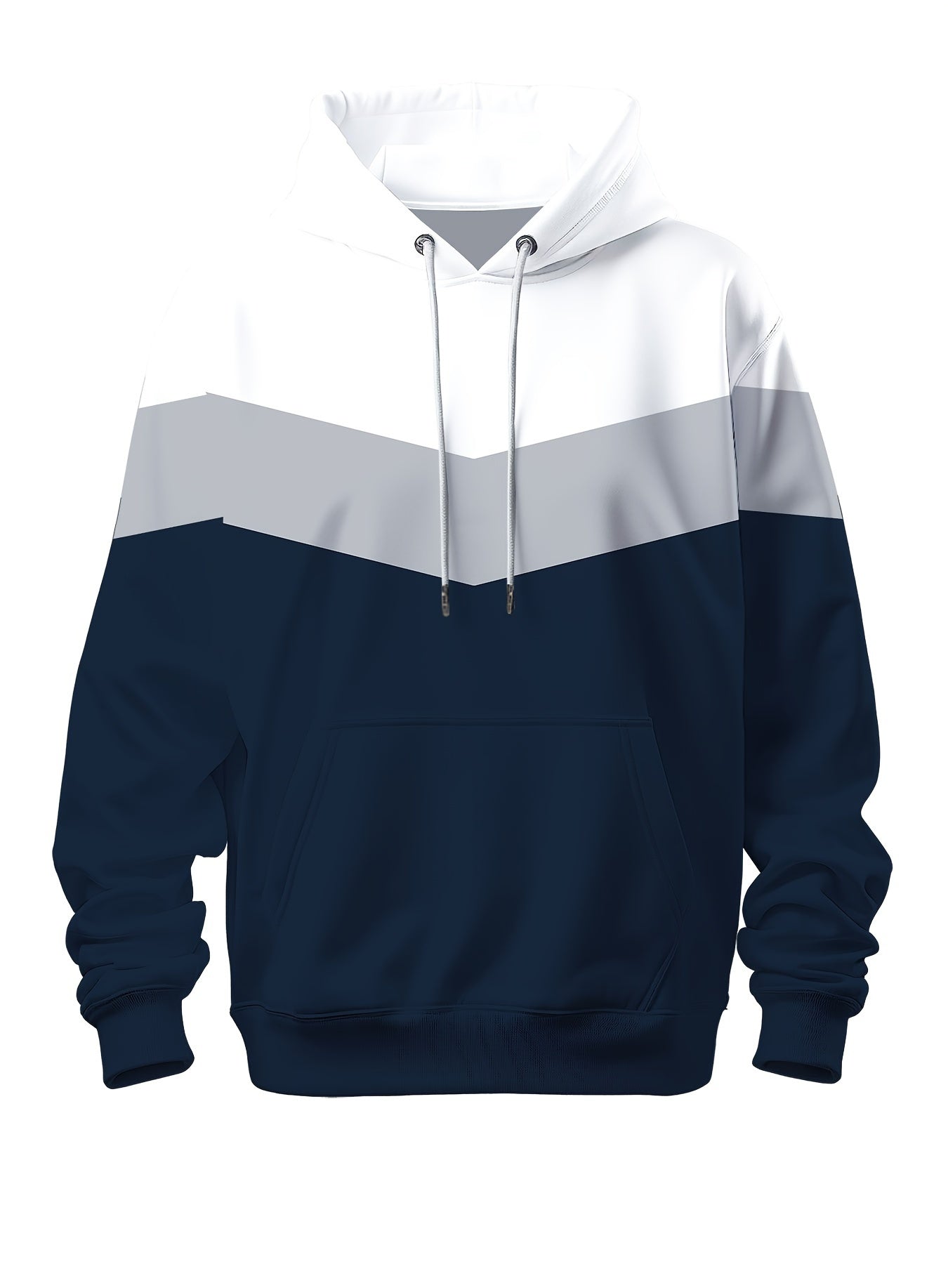 Large Size Men's Casual Pullover Hoodie -
