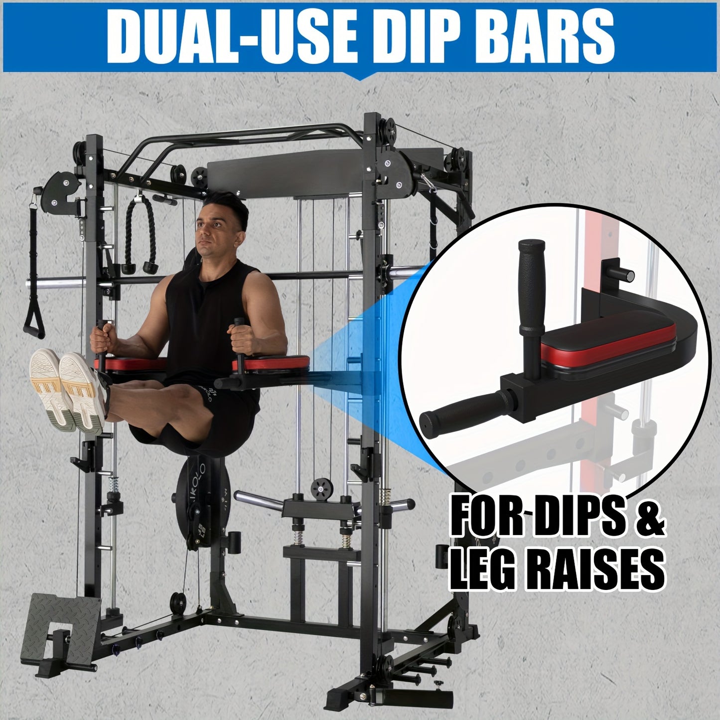 AII-IN-ONE Smith Machine With 2000 Pounds Capacity,