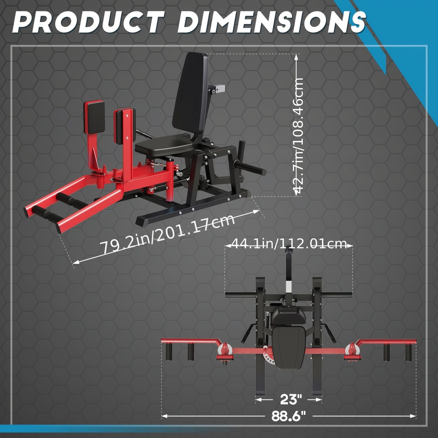 1x Premium 2-in-1 Hip Abductor & Adductor Machine