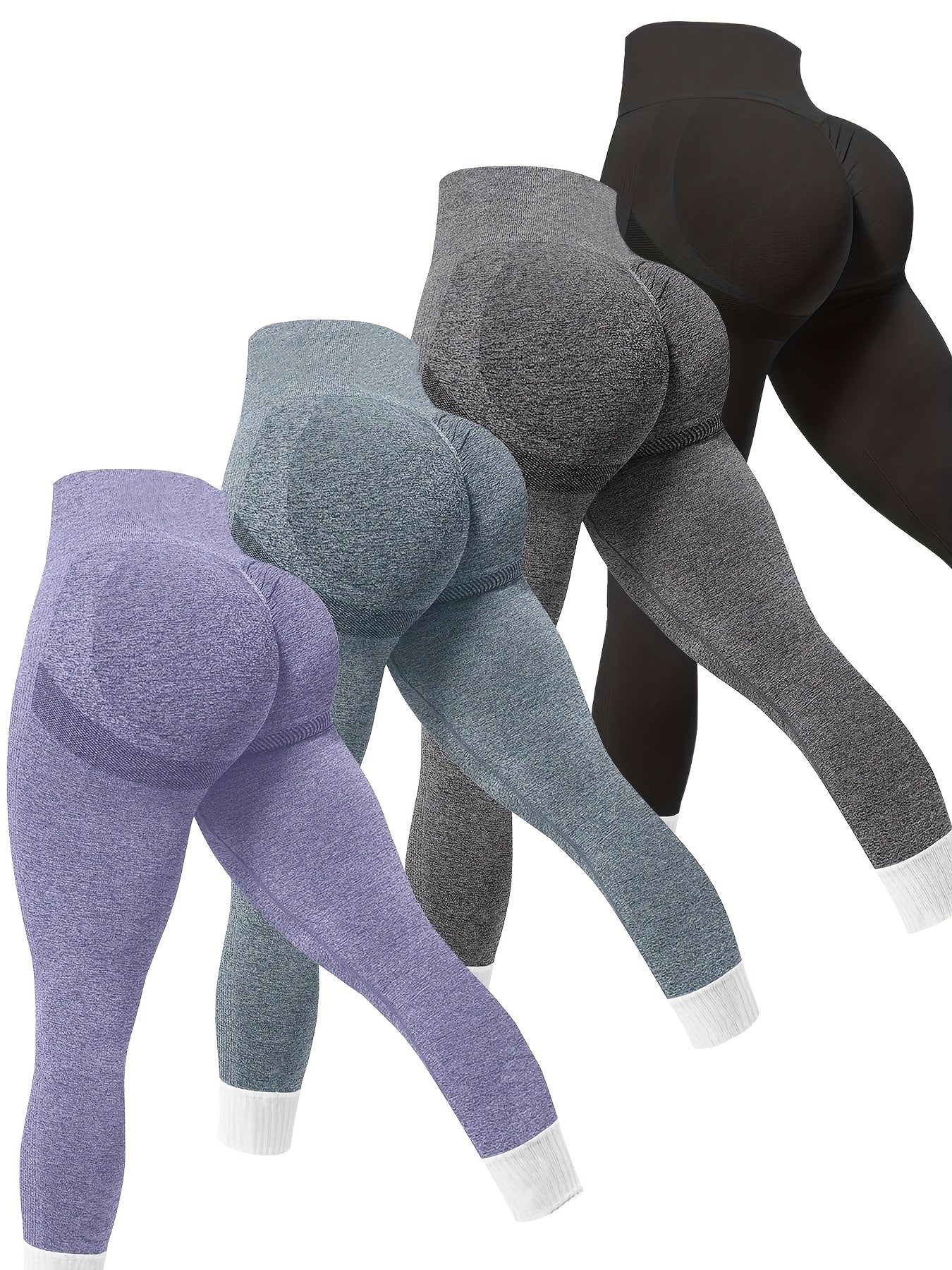 4Piece Seamless Leggings Sets For Women,