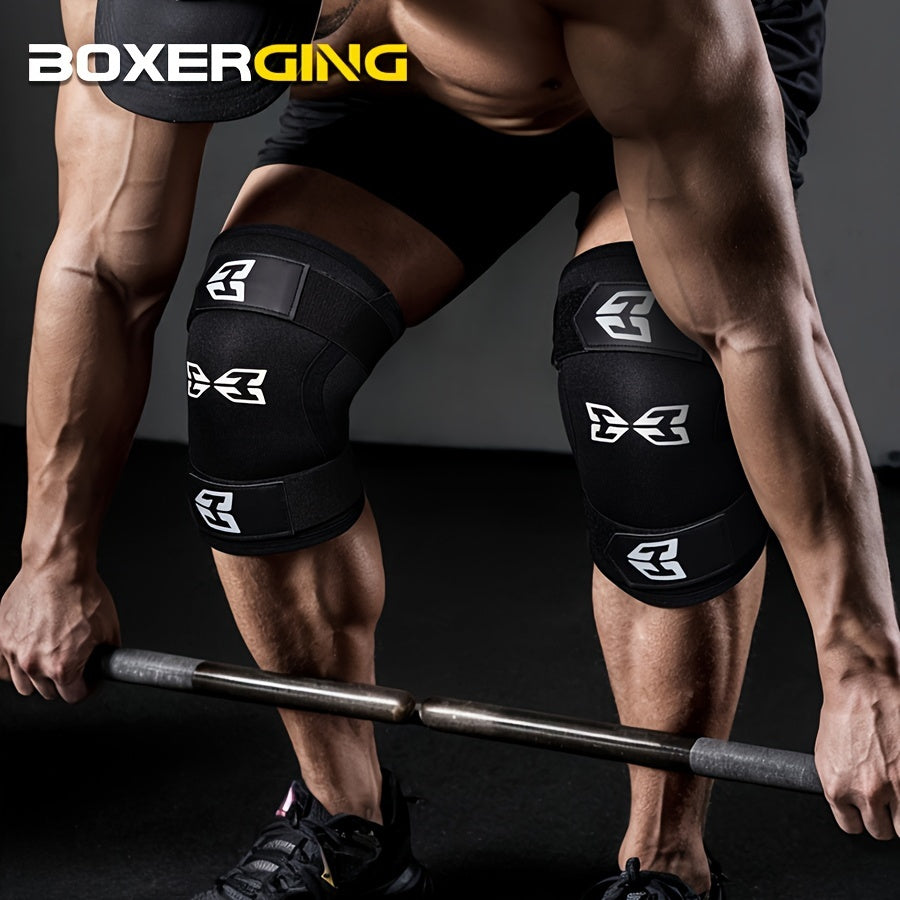 BOXERGING Knee Sleeves for Weightlifting, Squats, Powerlifting and Fitness Training