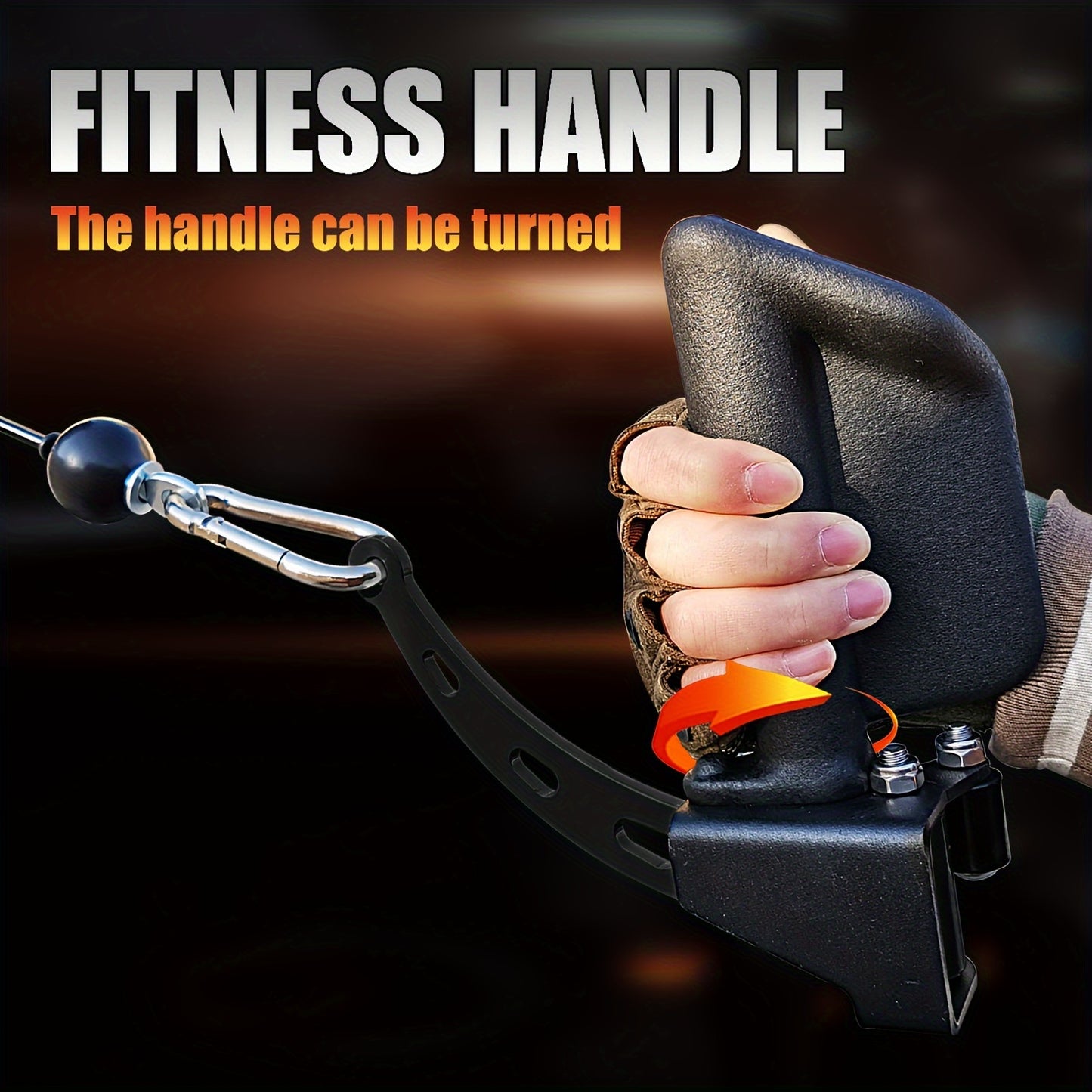 Exercise Machine Attachments with Neutral Grip Handle for Lat Pulldown, T-Bar Row, and Landmine Exercises