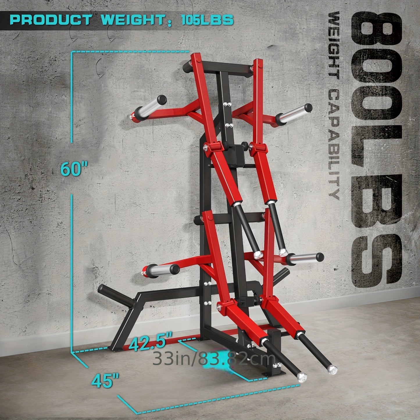 800LB Heavy-Duty Standing Lateral Raise Machine - Upper Body Machines for Home Gym