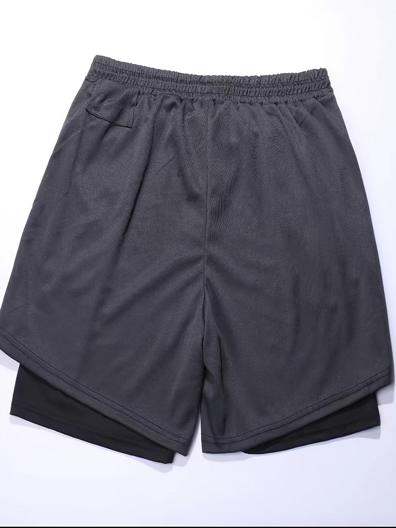 3-Pack Men'S 2-in-1 Dual-Layer Running Shorts with Inner Pocket,