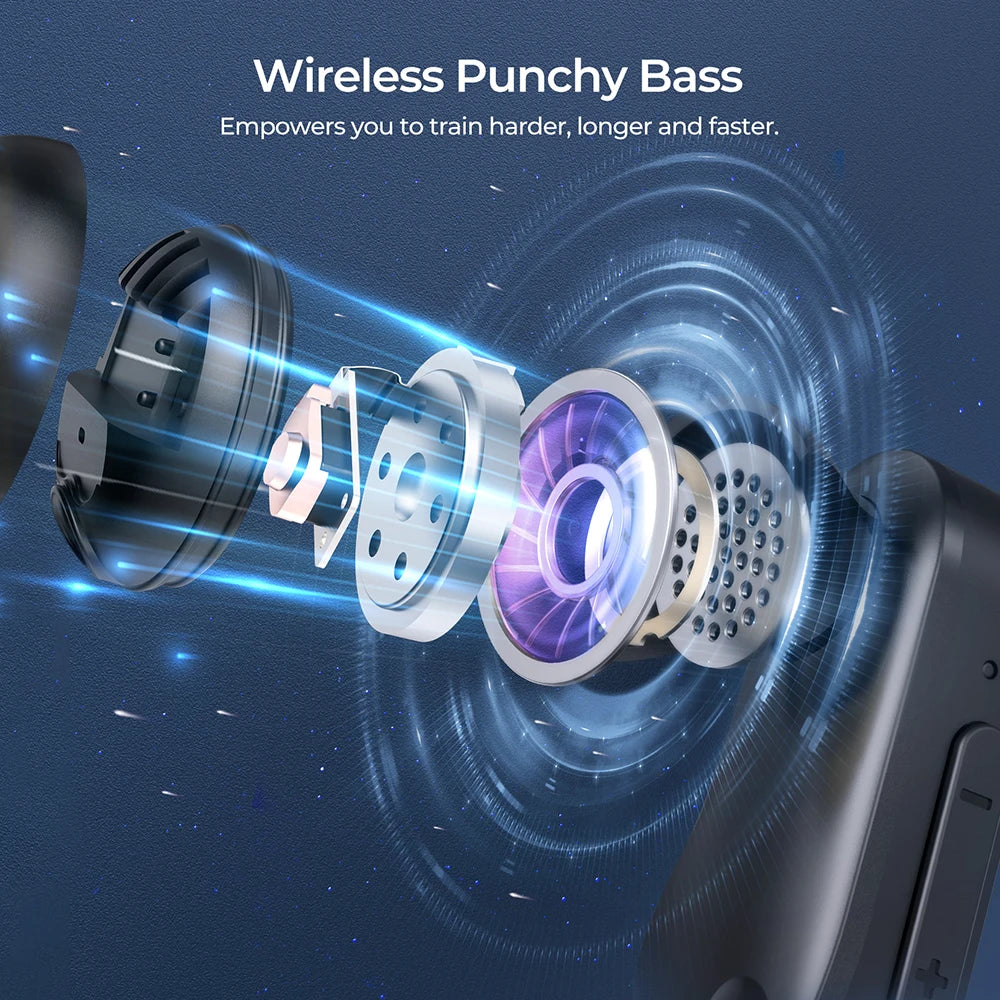 Bluetooth 5.4 Earbuds with ENC Noise Cancellation Mic IPX7 Waterproof for Running Sport