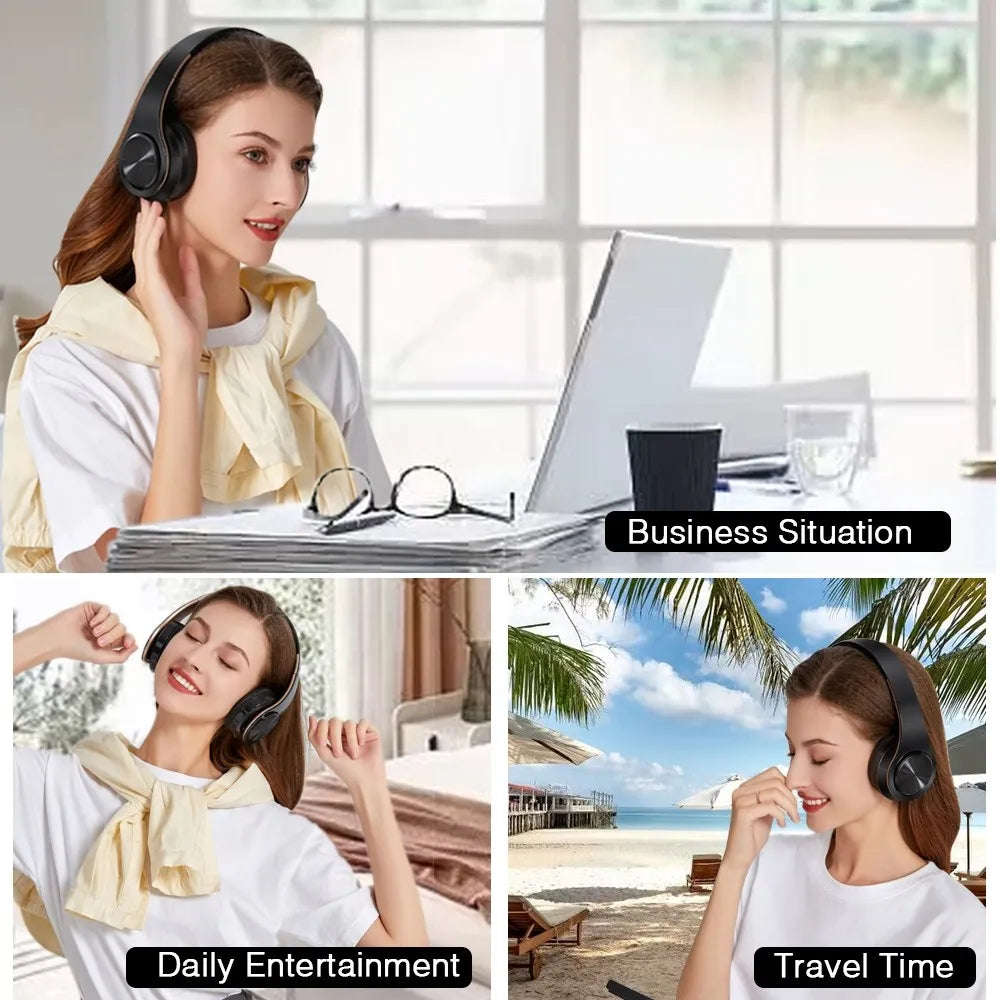 HIFI Stereo Earphones Bluetooth Headphone