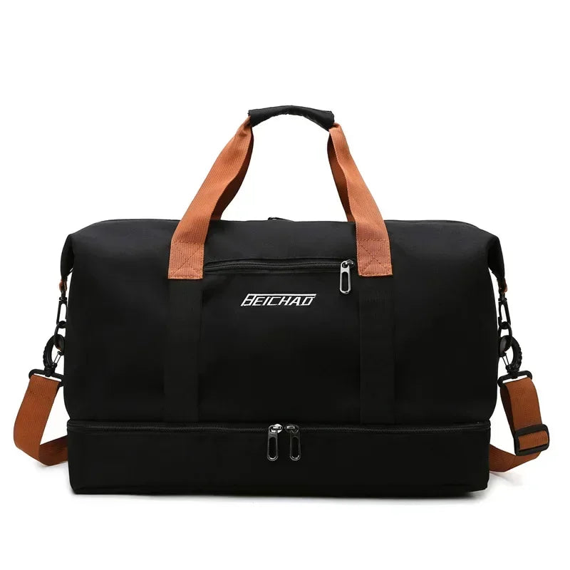 Large Capacity Men's Sports bag Waterproof Weekend Voyage Female Messenger Bag Dry And Wet