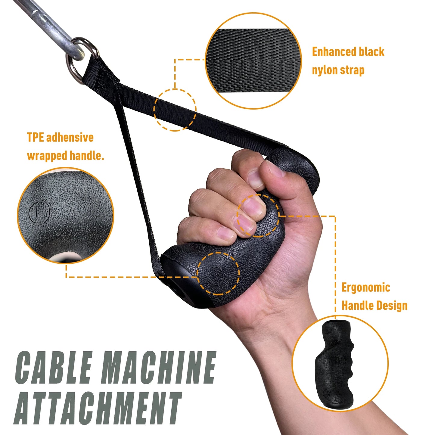 Lat Tricep Rope Pull Down Attachment