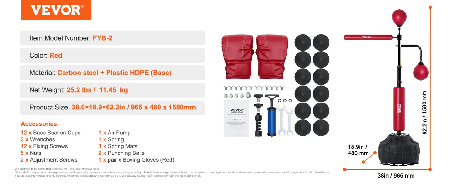 Boxing Speed Trainer, Punching Bag with Stand,