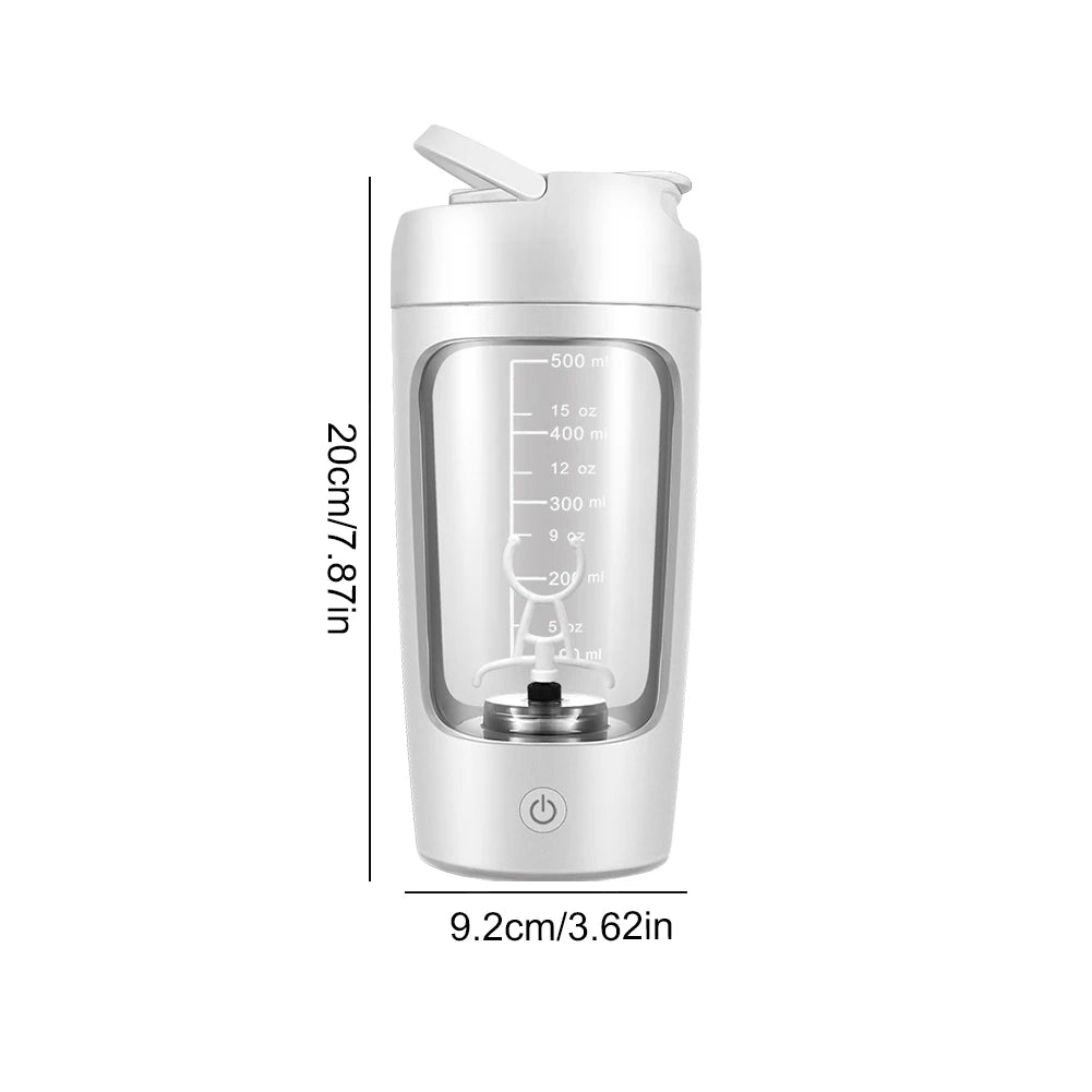Electric Protein Shaker Bottle Rechargeable Portable Mixer Cup BPA Free