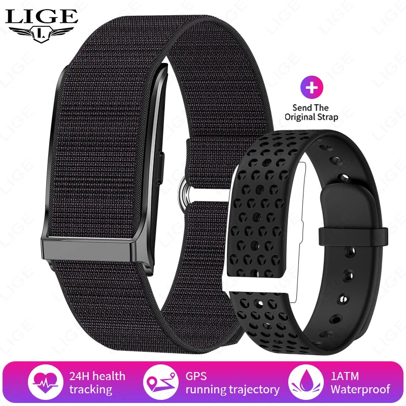 LIGE Health Smart Bracelet for Couples Heart Rate Monitor Activity Fitness Tracker Men Women Band Sports Waterproof Smart Watch