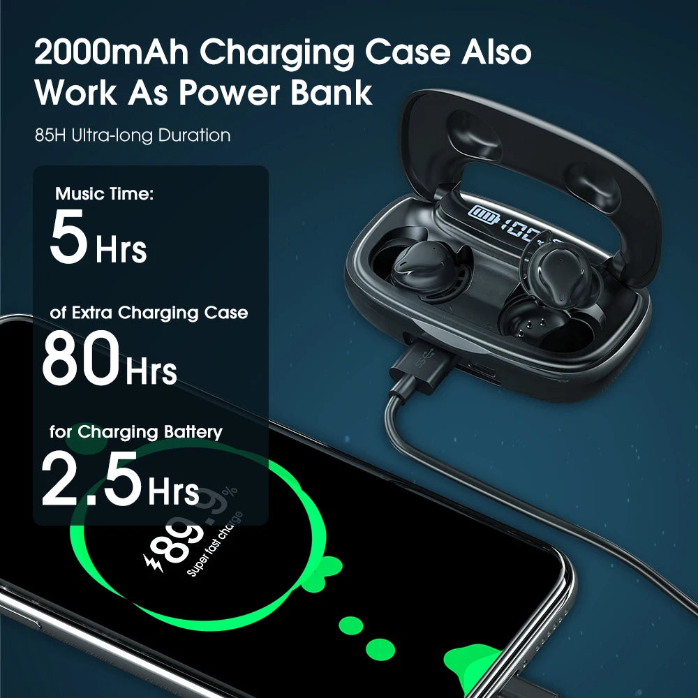 M30 Plus in-Ear Bluetooth Earbuds 85H Deep Bass Immersive Sound