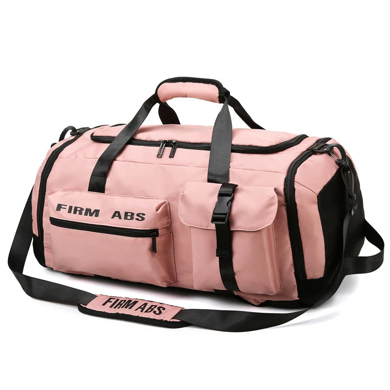 Large Capacity Sports Duffle Traveling Bag with Shoes Compartment
