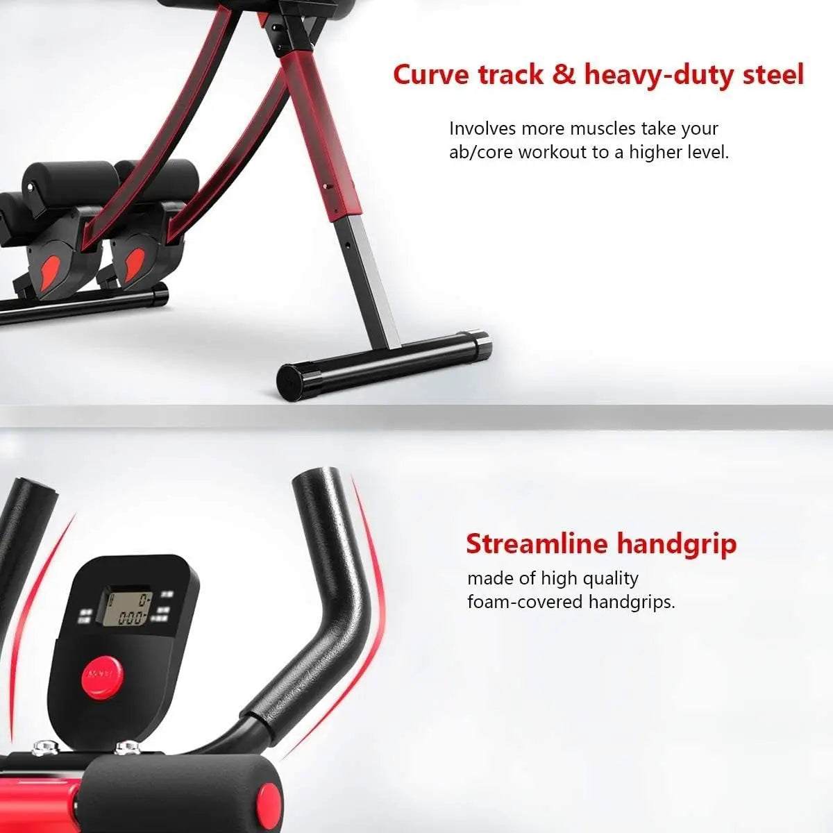 ab Workout Equipment for Home Gym, Height Adjustable ab Trainer,