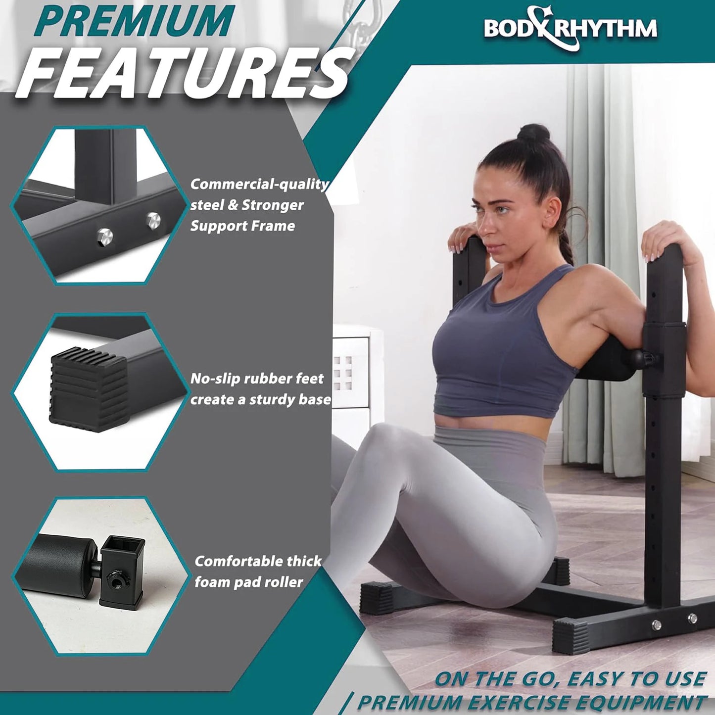 Bulgarian Split Squat Stand for Home Gym Leg Strength Training