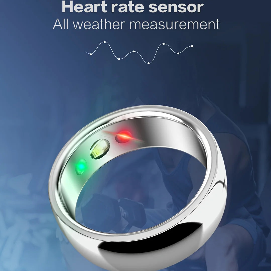 Smart Ring Sleep Tracker Pedometer Step Counter Fitness Tracker Ring with Charging Case for Men Women