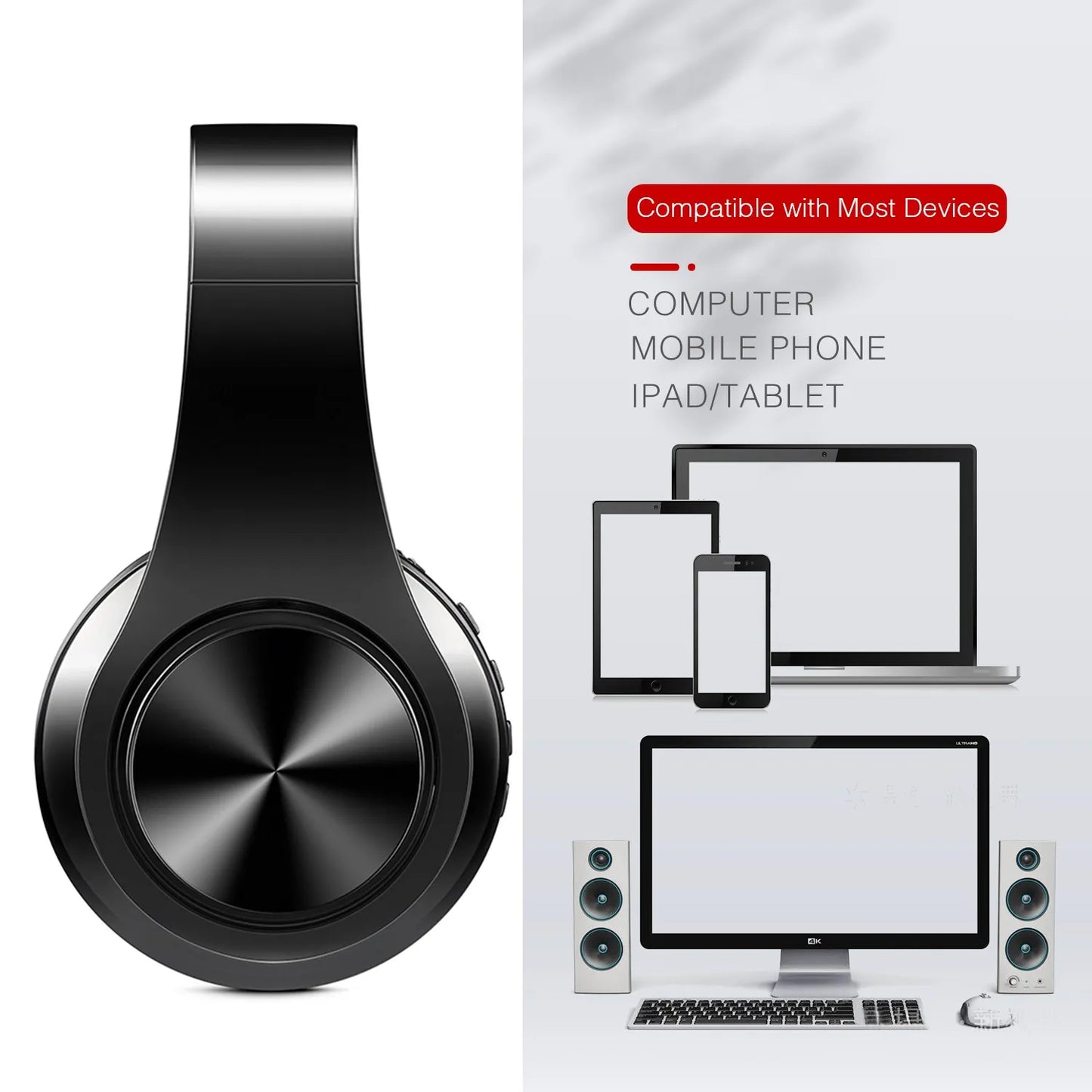 HIFI Stereo Earphones Bluetooth Headphone