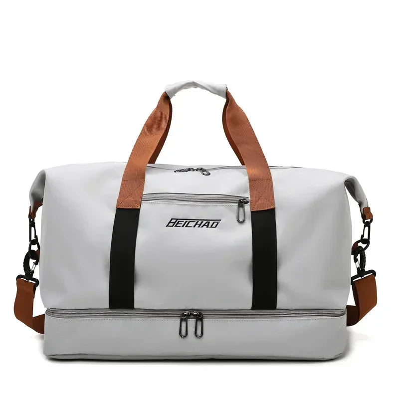 Large Capacity Men's Sports bag Waterproof Weekend Voyage Female Messenger Bag Dry And Wet