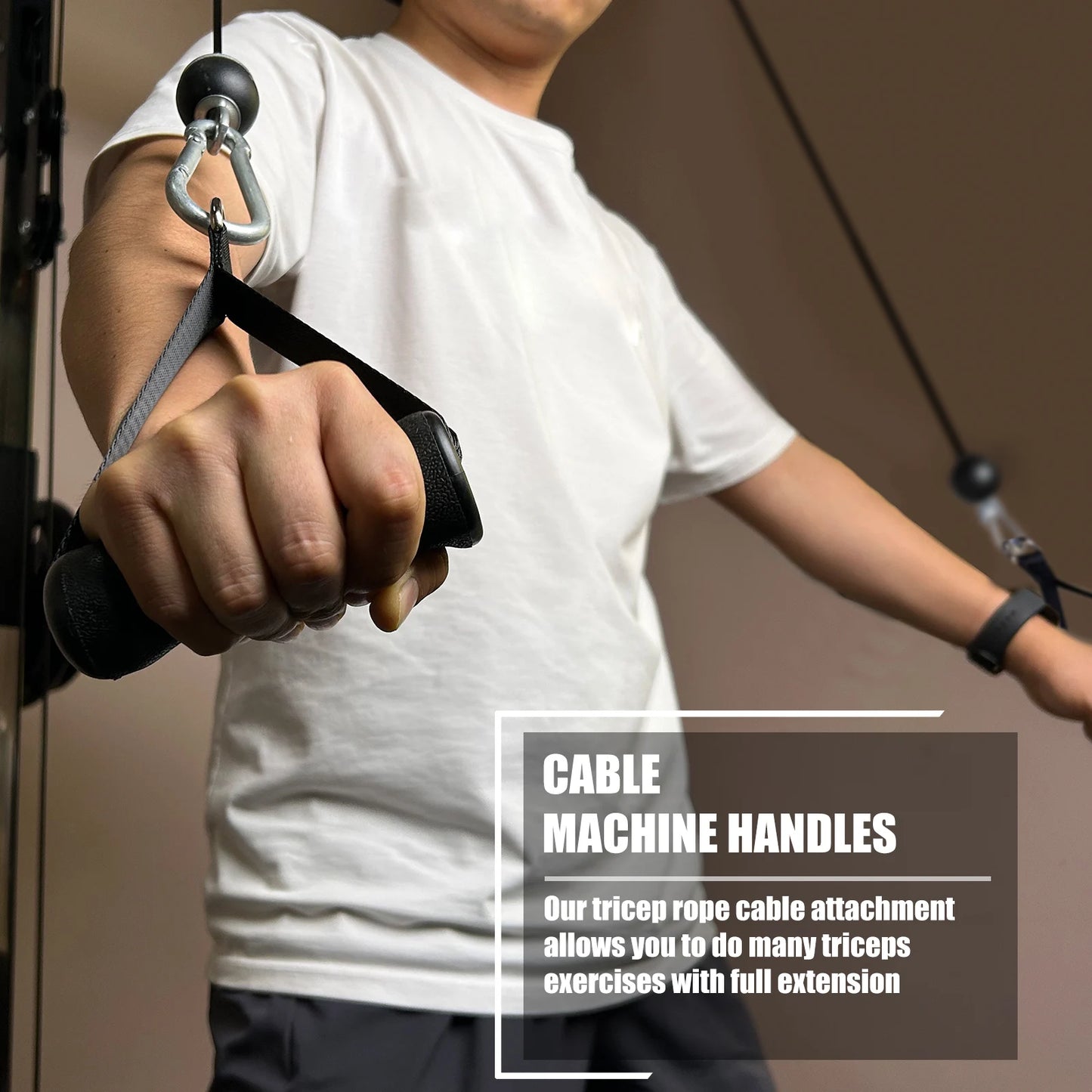 Lat Tricep Rope Pull Down Attachment