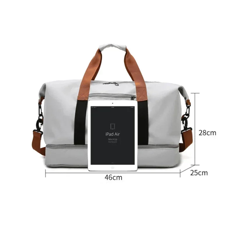 Large Capacity Men's Sports bag Waterproof Weekend Voyage Female Messenger Bag Dry And Wet