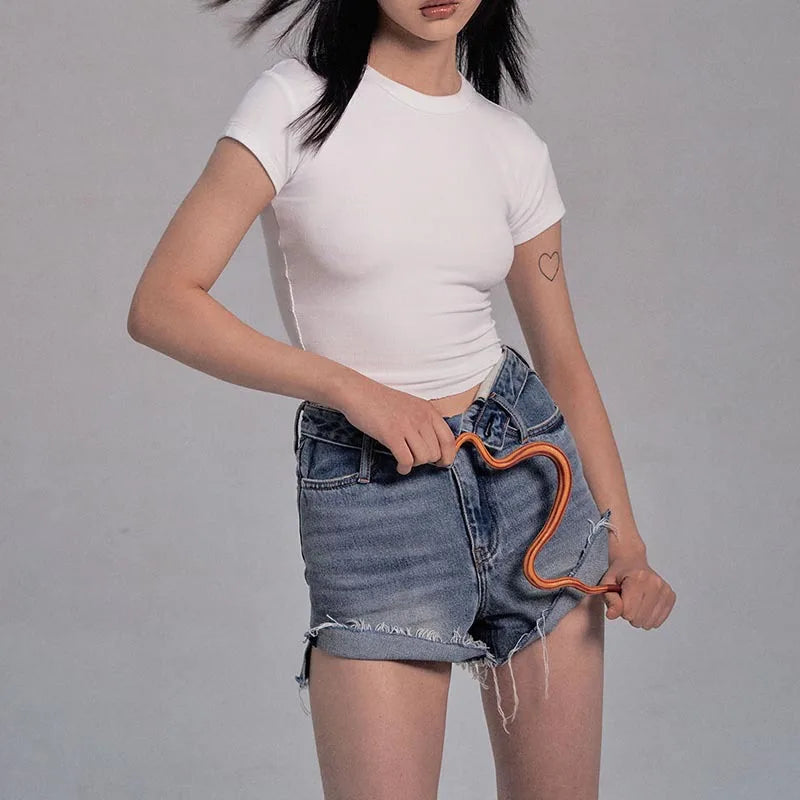 Crop Tops Exposed Navel Quick Dry Fitness Gym Sport Wear