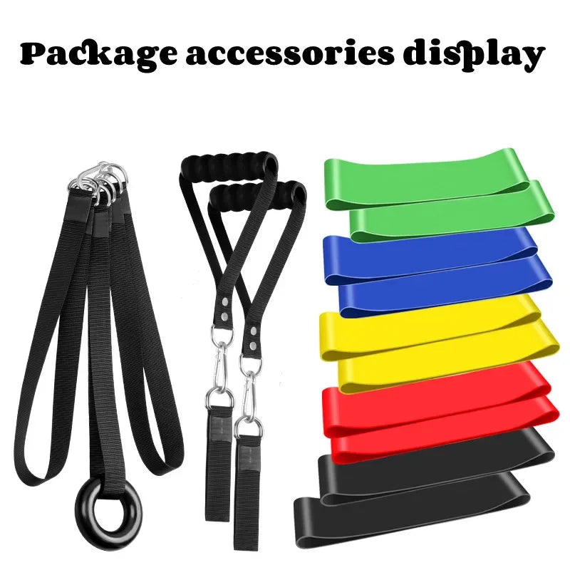 Exercises Latex Elastic Band Men Women Stretch Strength Training Fitness Equipment