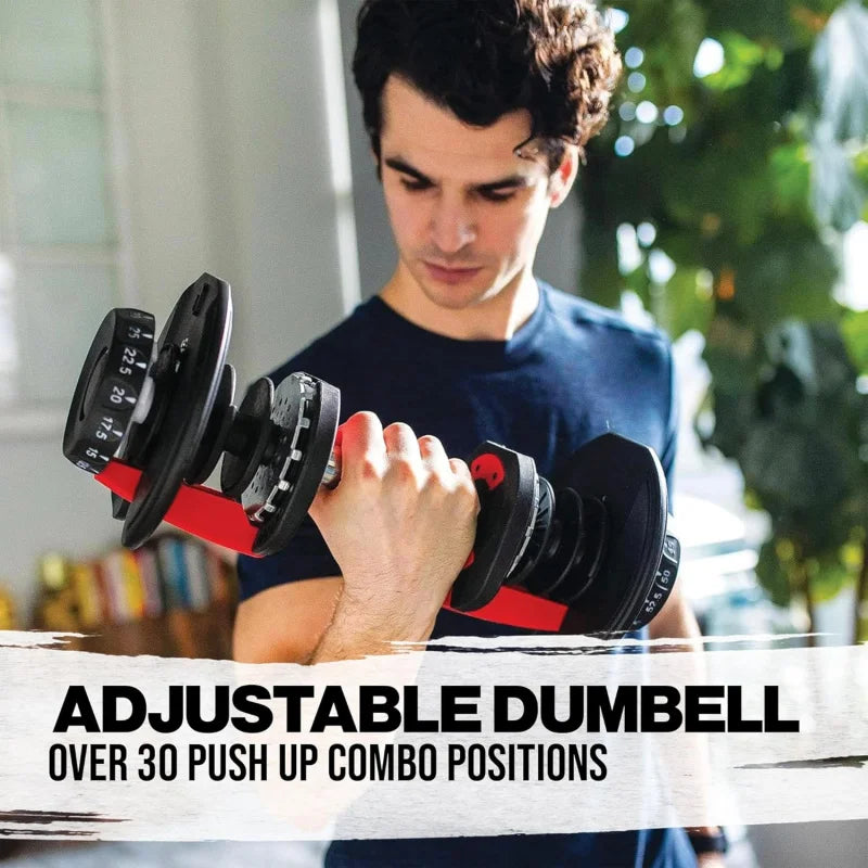 Adjustable Dumbbells Set of 2 (52.5 lbs x 2)