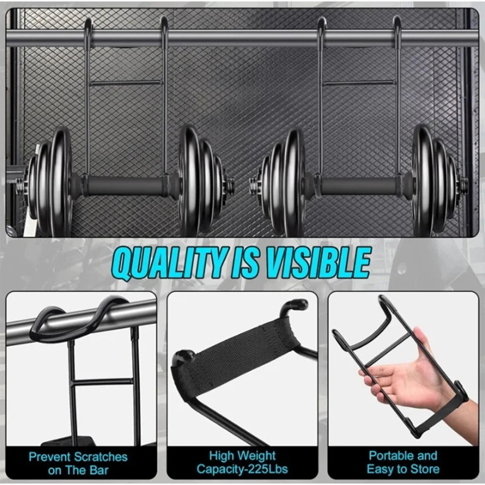 Dumbbell Spotter Hooks Hangers 225 LBS Load Capacity