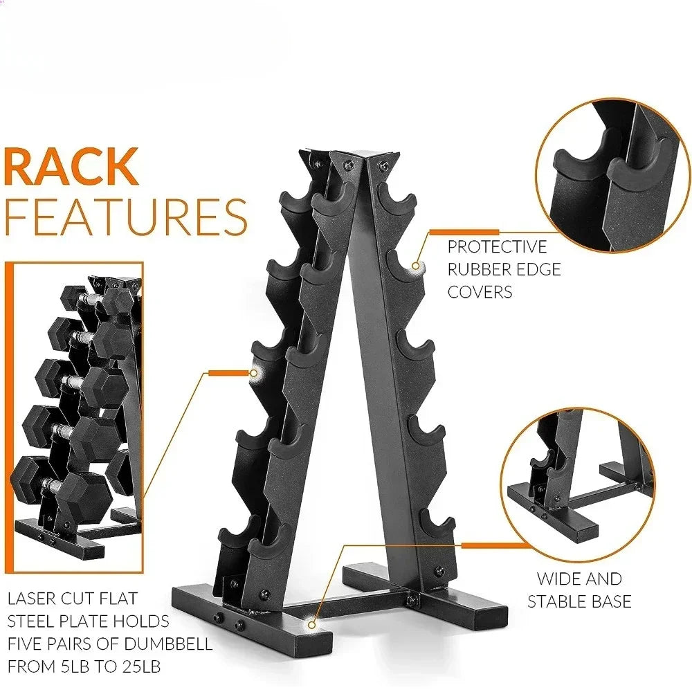 Dumbbell Dumbbell Set With Rack | Multiple Options in 150lbs and 210lbs