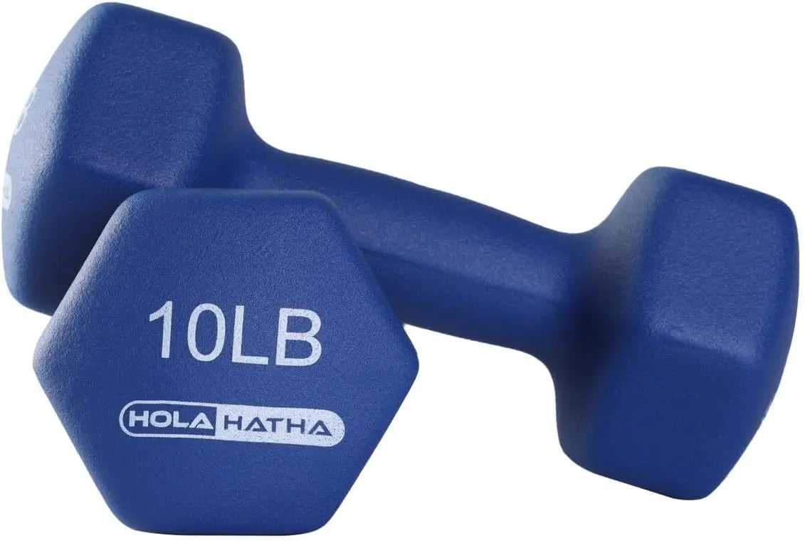 Neoprene Dumbbell Free Hand Weight Set with Rack,
