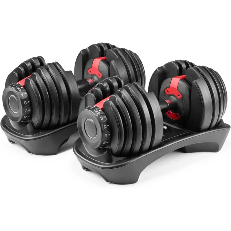 Adjustable Dumbbells Set of 2 (52.5 lbs x 2)