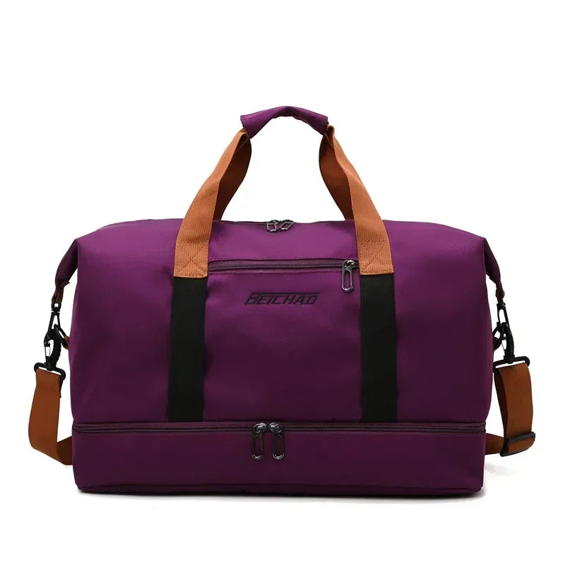 Large Capacity Men's Sports bag Waterproof Weekend Voyage Female Messenger Bag Dry And Wet