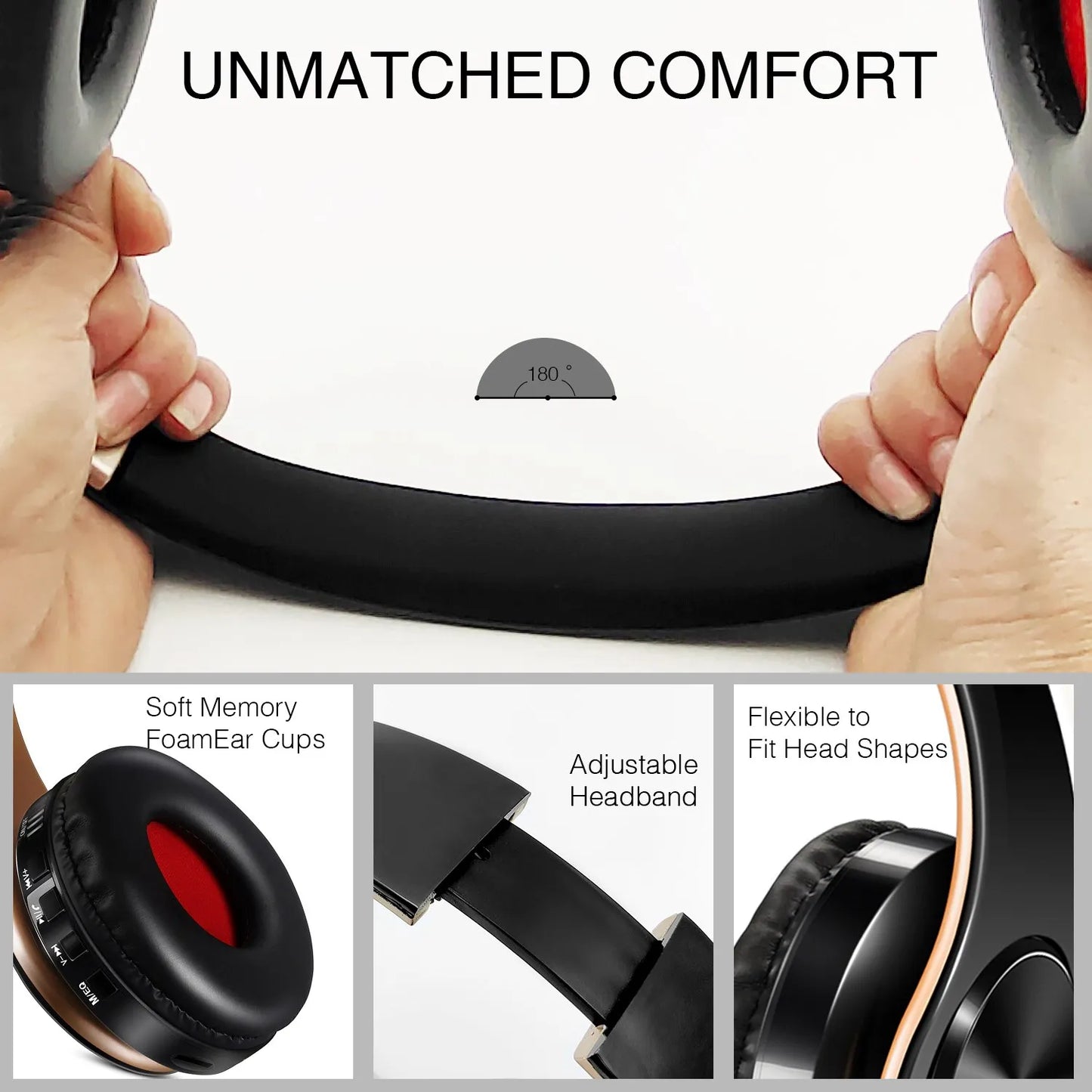 HIFI Stereo Earphones Bluetooth Headphone