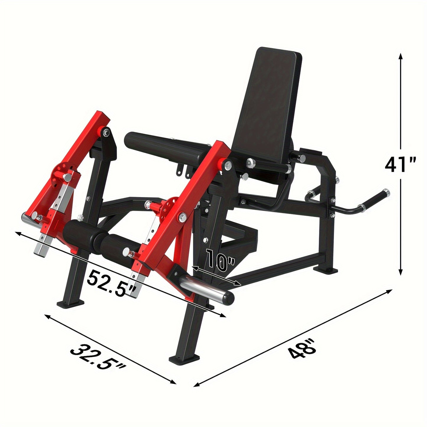4-IN-1 Leg Exercise Machine - Single Leg Extension And Lying Leg Curl, Adjustable Leg Bench - 350lb Capacity
