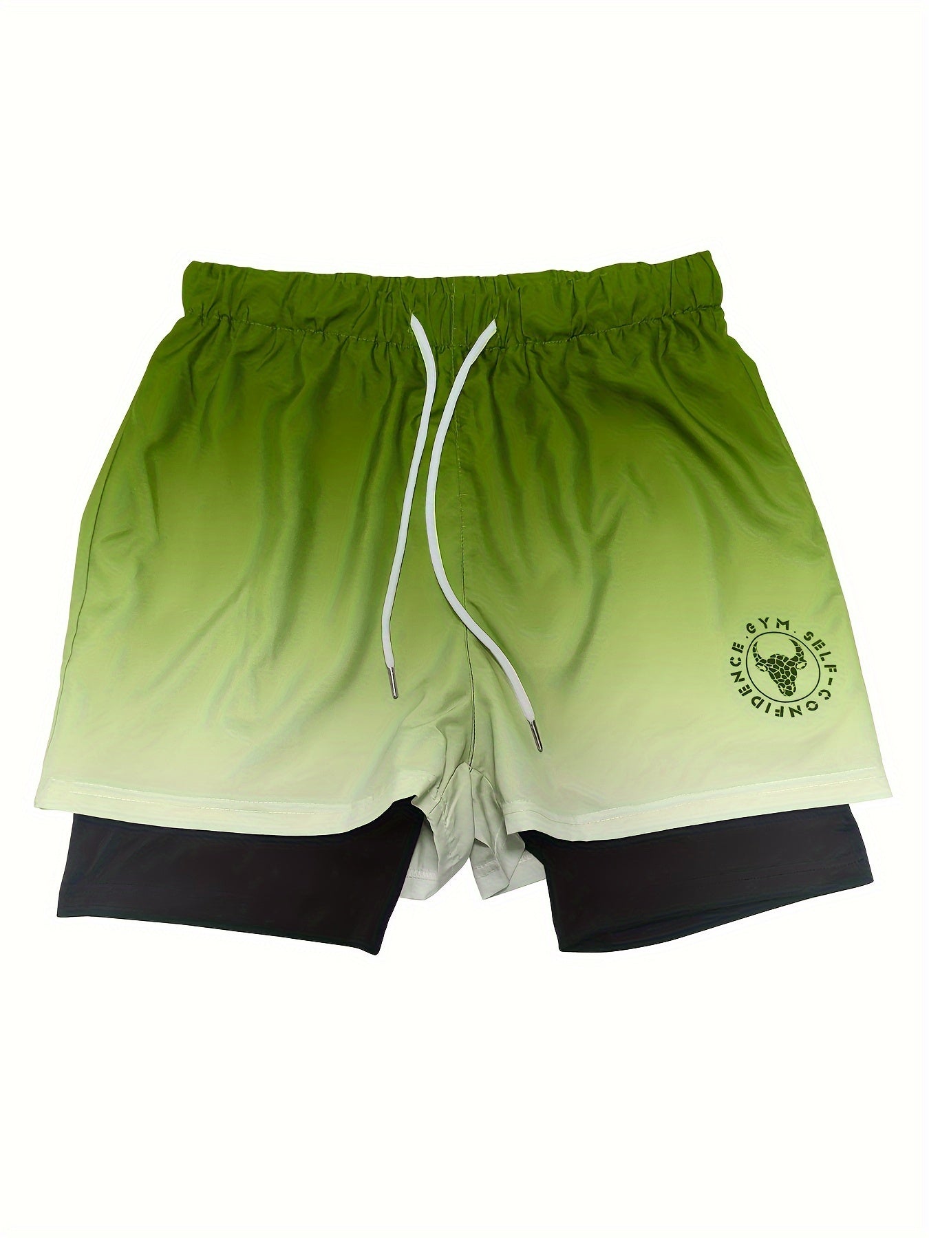 3pcs Lightweight 2-in-1 Sports Shorts With Drawstring & Pockets