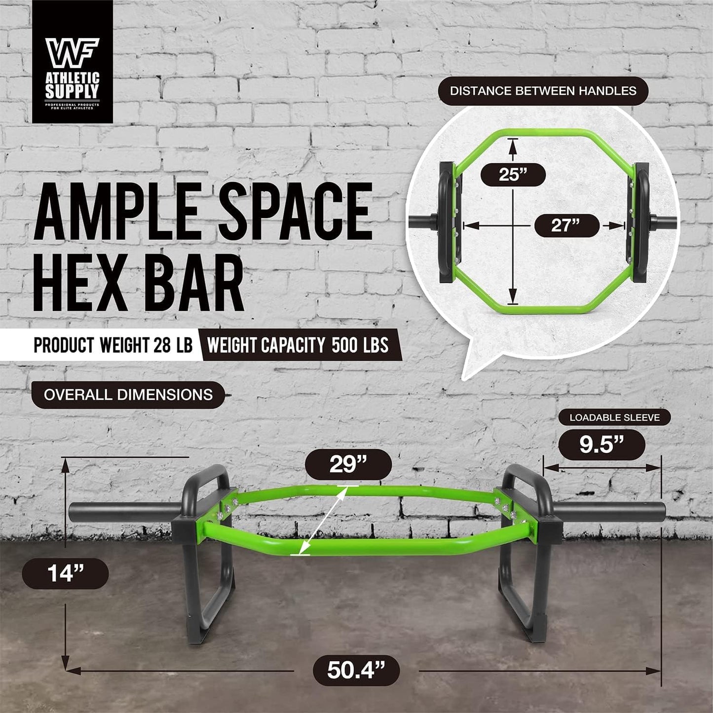 2-Inch Shrug Bar with Raised Handles for Squats & Deadlifts