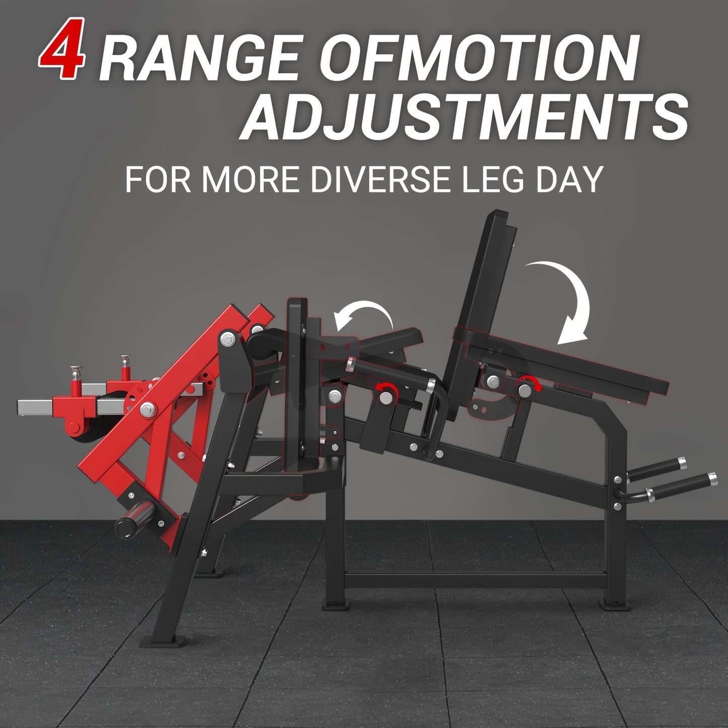 4-IN-1 Leg Exercise Machine - Single Leg Extension And Lying Leg Curl, Adjustable Leg Bench - 350lb Capacity